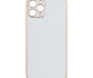 Чехол Leather Gold with Frame without Logo для iPhone 11 Pro (13, White)